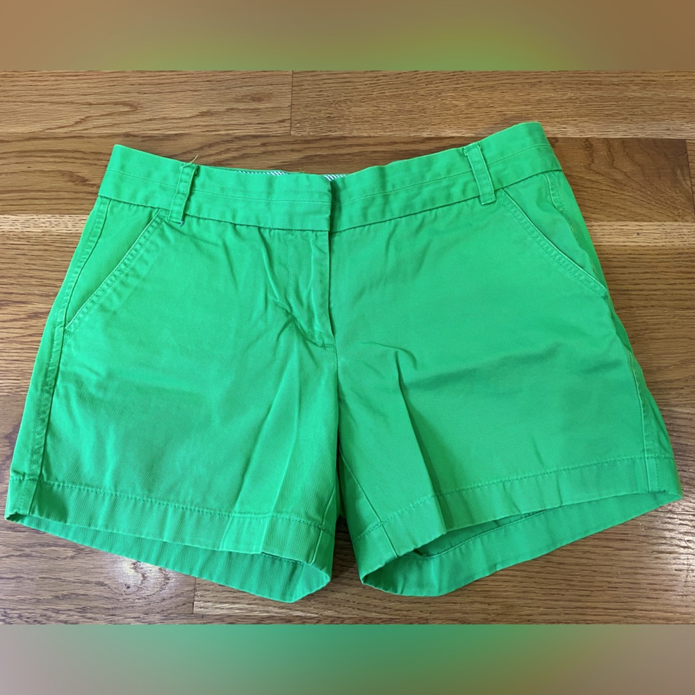 JCrew Chino Shorts GUC Size 6 Lime Green